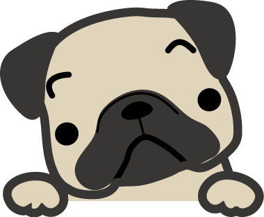 パグ 犬のイラスト 無料イラスト フリー素材 かわいい犬のイラストまとめ Naver まとめ