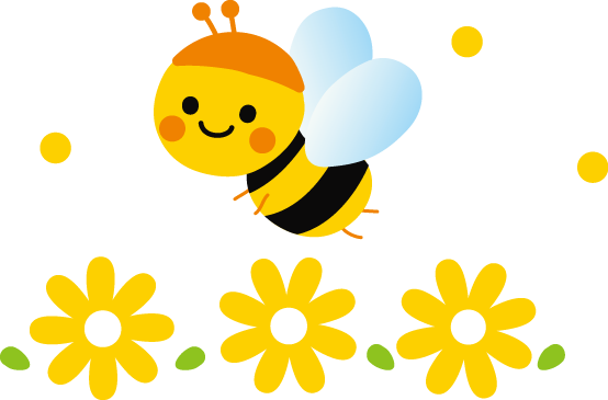 かわいいミツバチのイラスト 無料イラストフリー素材