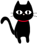 黒猫のイラスト1