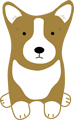 コーギーのイラスト1