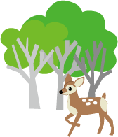 鹿（シカ）のイラスト