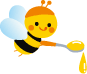 可愛いミツバチのイラスト